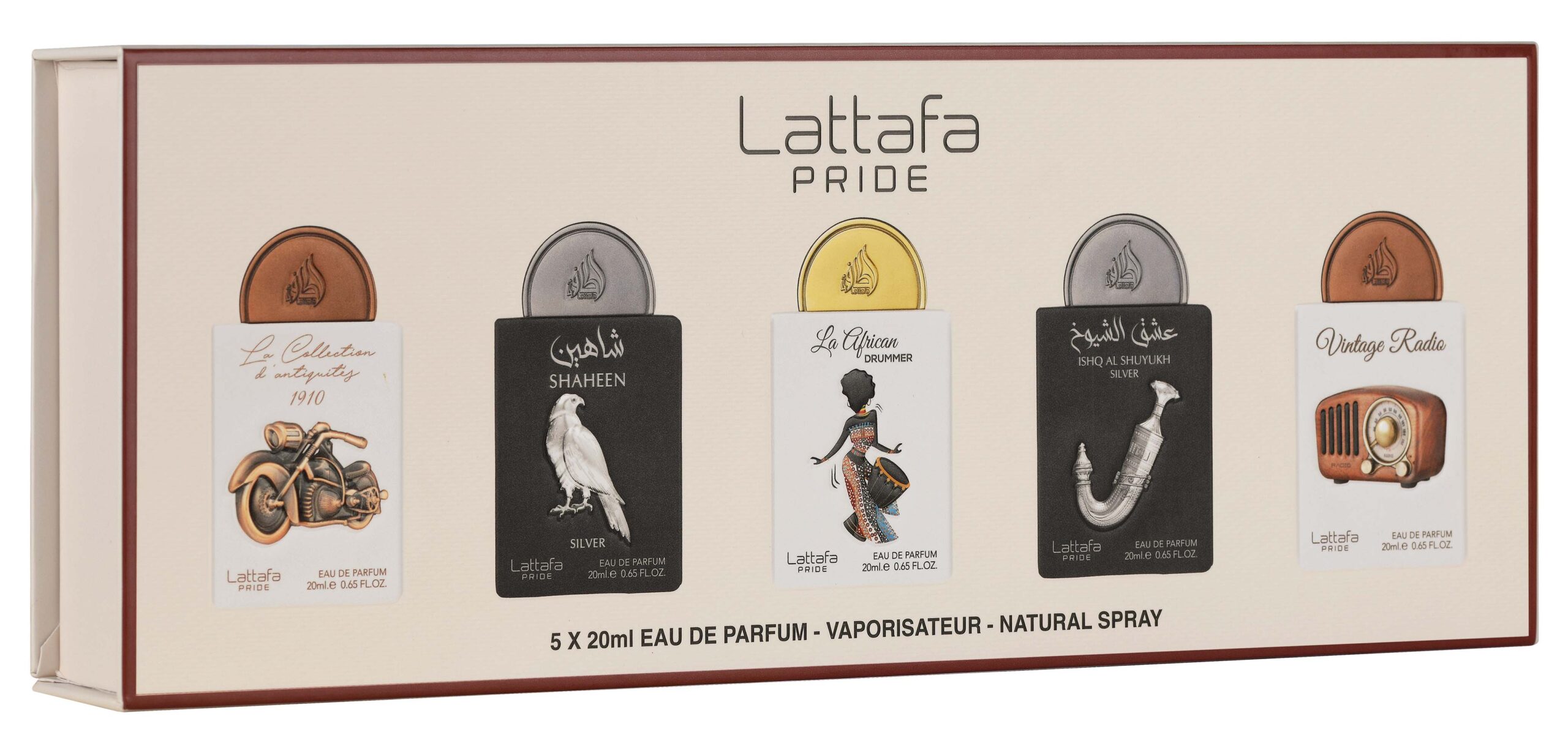 Lattafa Giftset Collection 5x20ML Box 5 - Lattafa Pride