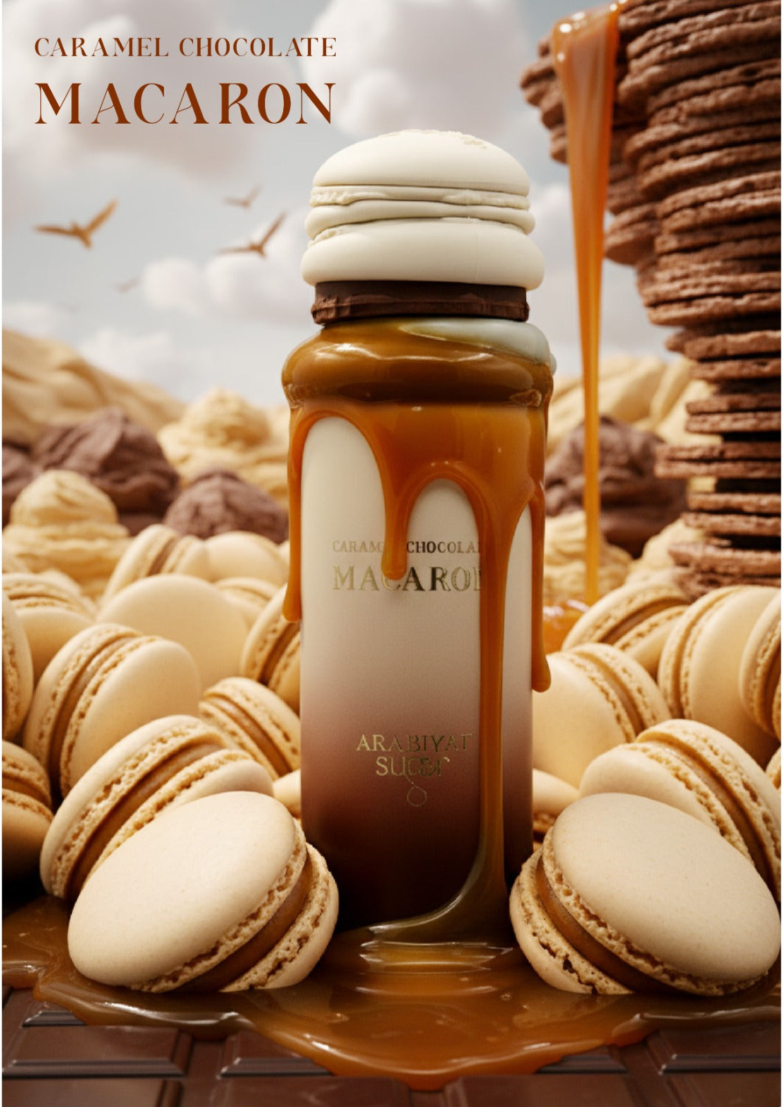 Caramel Chocolate Macaron – Arabiyat Sugar