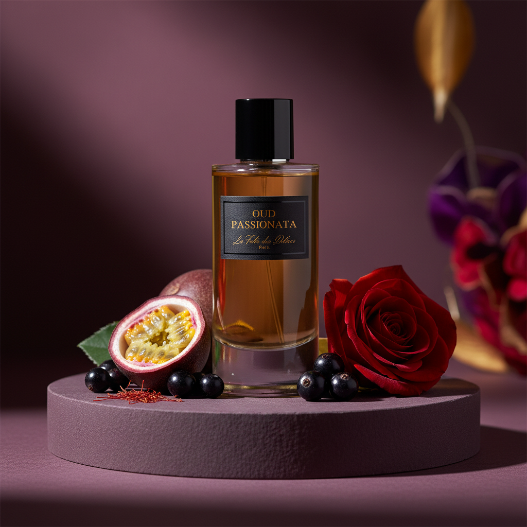 Oud Passionata Extrait de Parfum 50 ml met passievrucht, cassis, roos en saffraan