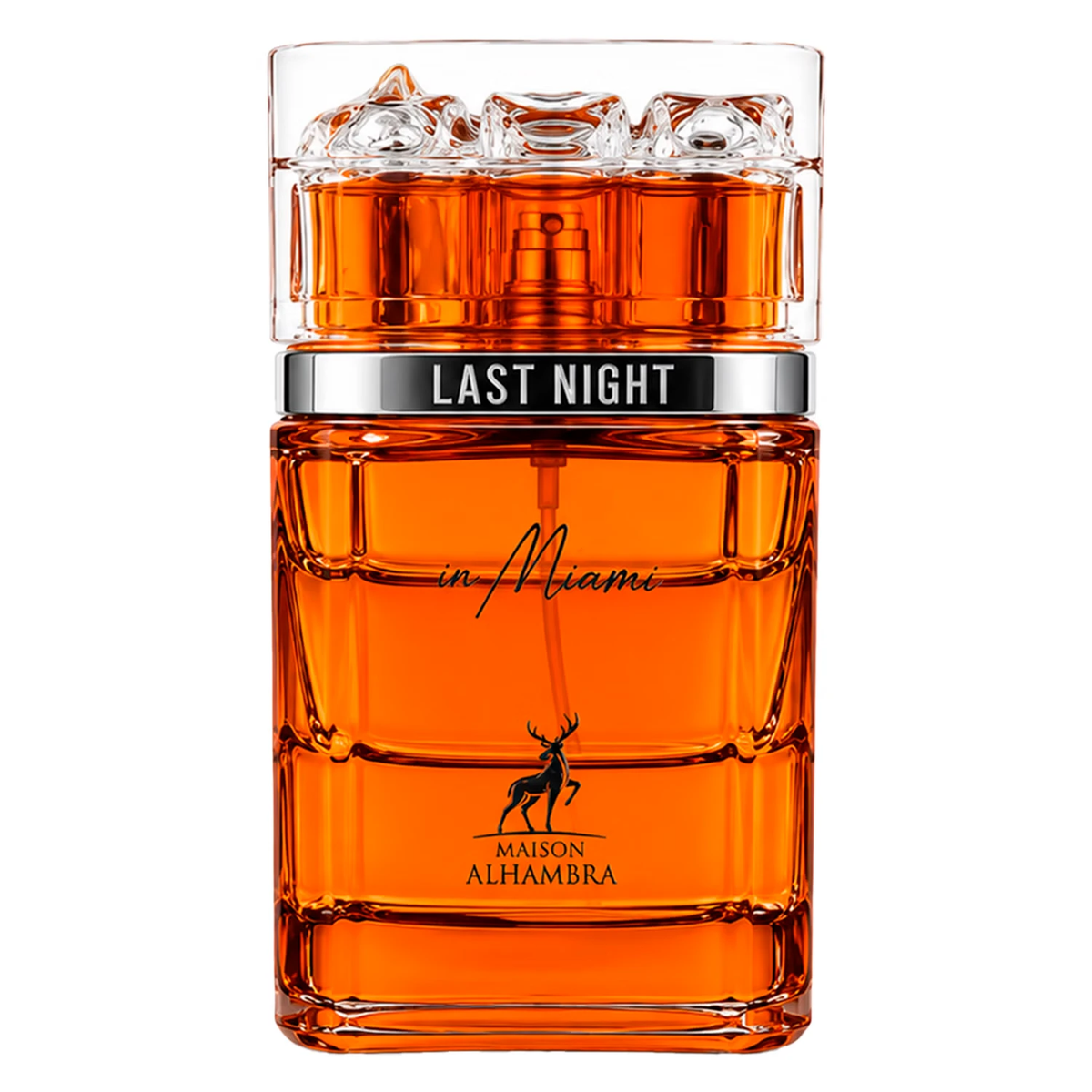 Maison Alhambra Last Night in Miami Eau de Parfum 100 ml amberoranje parfumfles