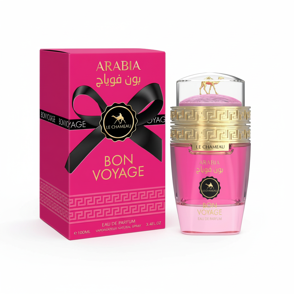 Le Chameau Arabia Bon Voyage Eau de Parfum 100 ml met originele roze cadeauverpakking