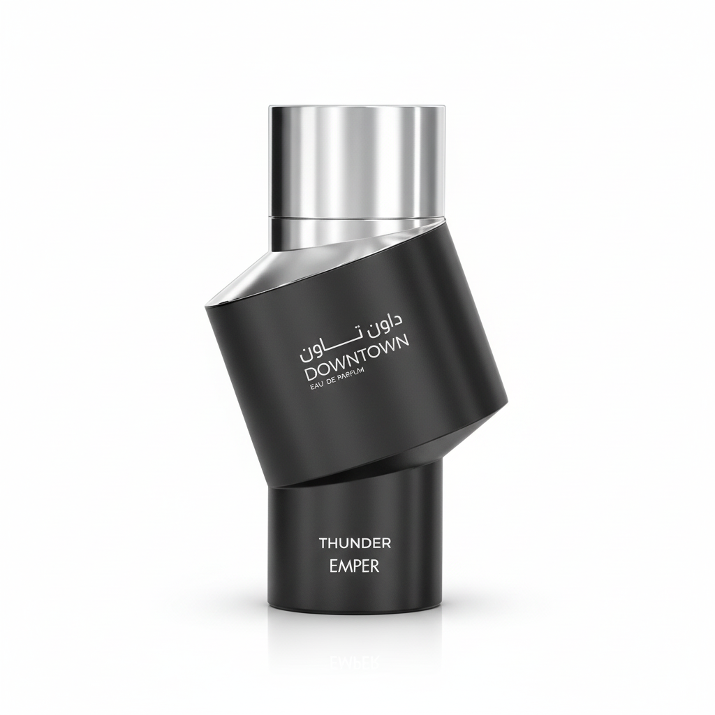Emper Downtown Thunder Eau de Parfum 100 ml zwarte parfumfles