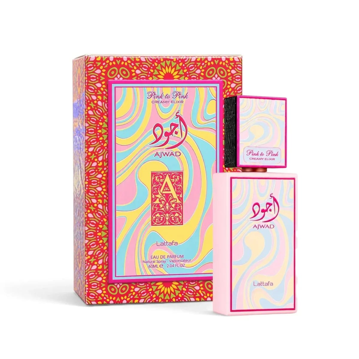 Lattafa Ajwad Pink to Pink Creamy Elixir 60 ml fles met originele verpakking
