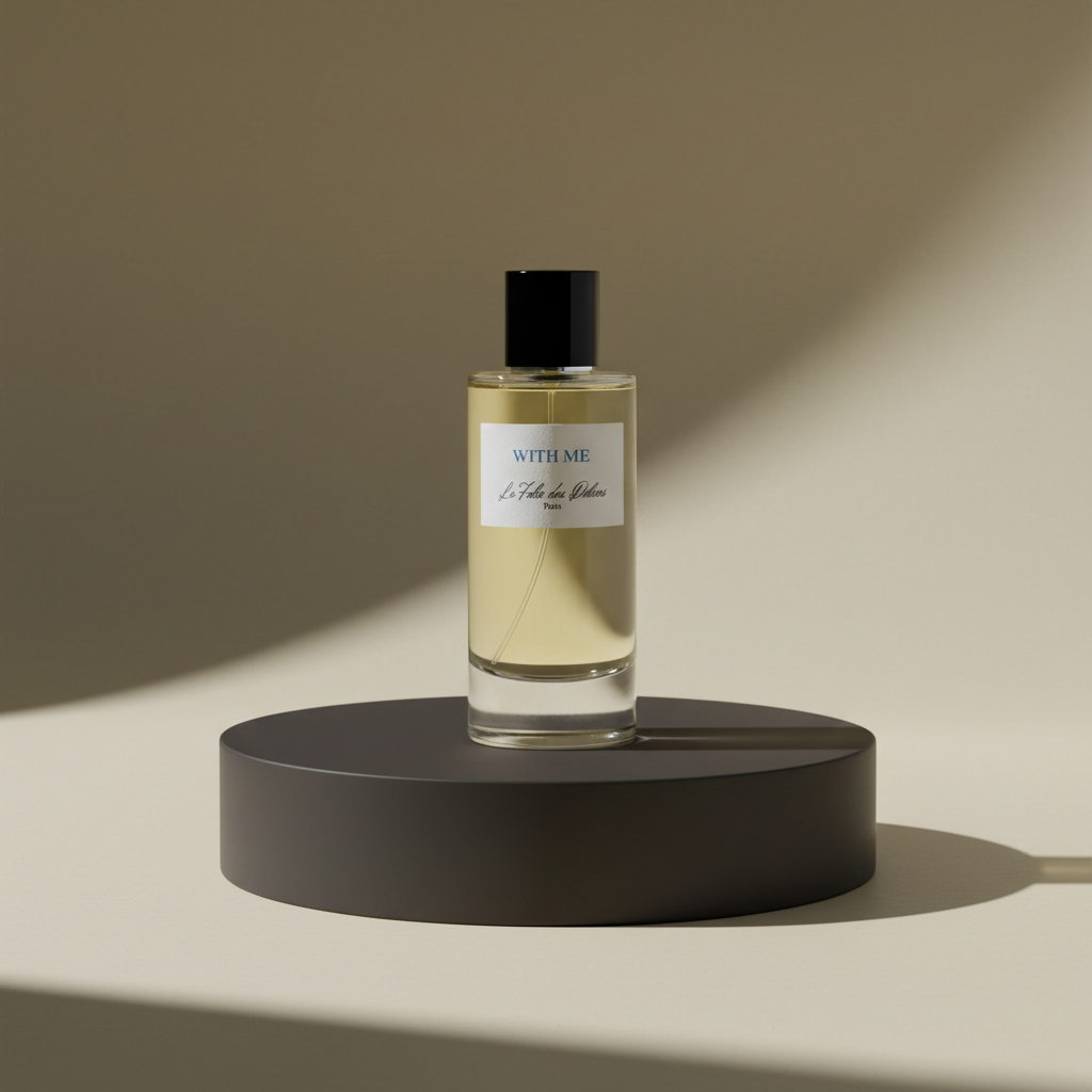 Strakke studiofoto van With Me Extrait de Parfum 50 ml van La Folie des Délices
