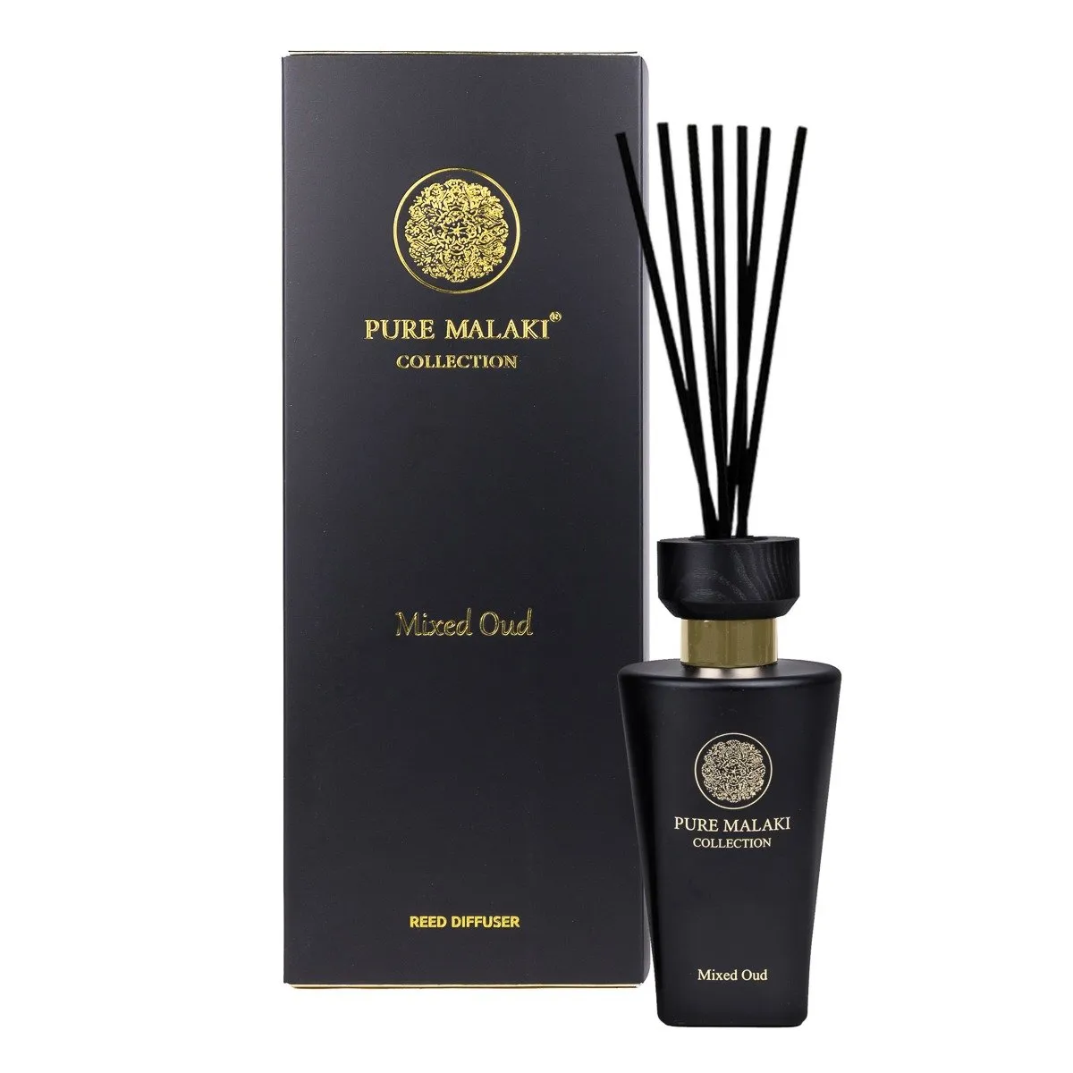 Pure Malaki Mixed Oud geurstokjes 250 ml met originele doos en stokjes