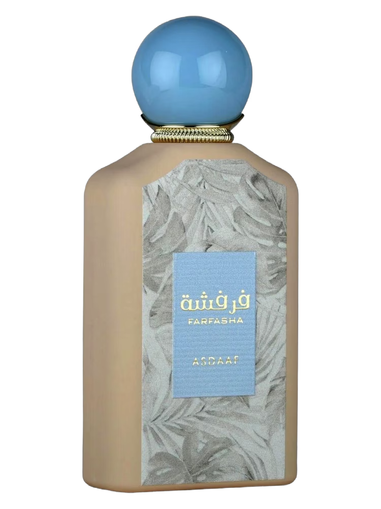 Asdaaf Farfasha Eau de Parfum 100 ml fles met blauwe bolvormige dop