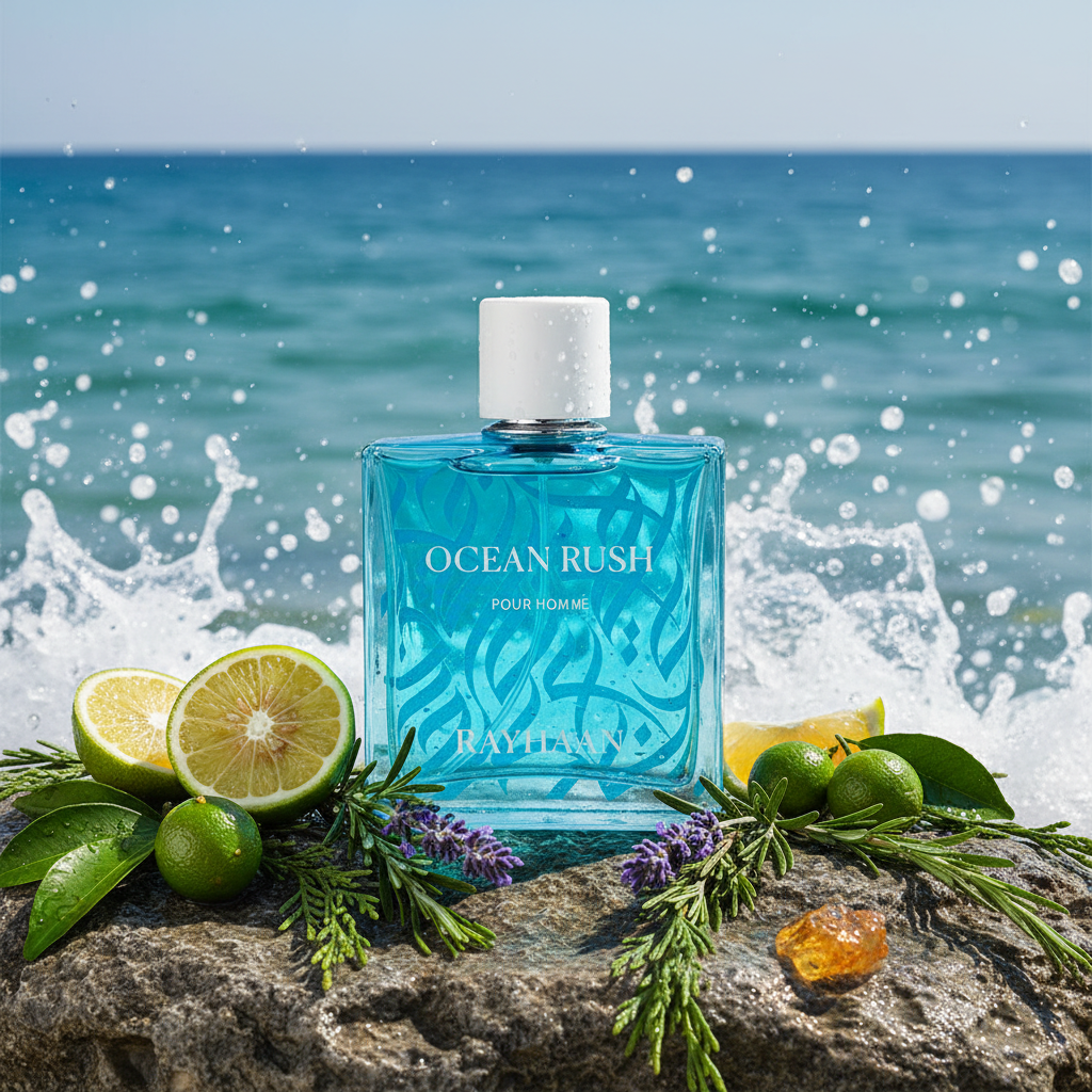 Rayhaan Ocean Rush Eau de Parfum 100 ml met citrus, lavendel, rozemarijn en zeespray