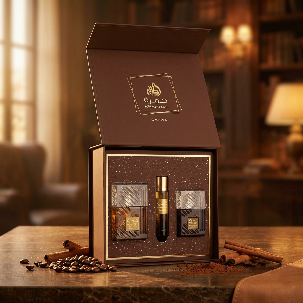 Sfeerbeeld Khamrah Qahwa cadeauset