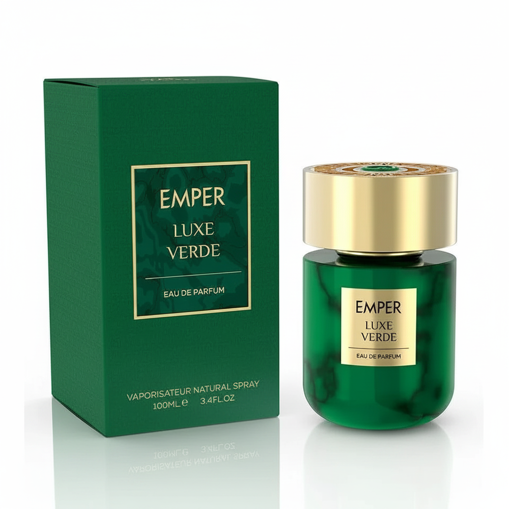 Emper Luxe Verde Eau de Parfum 100 ml fles en groene doos
