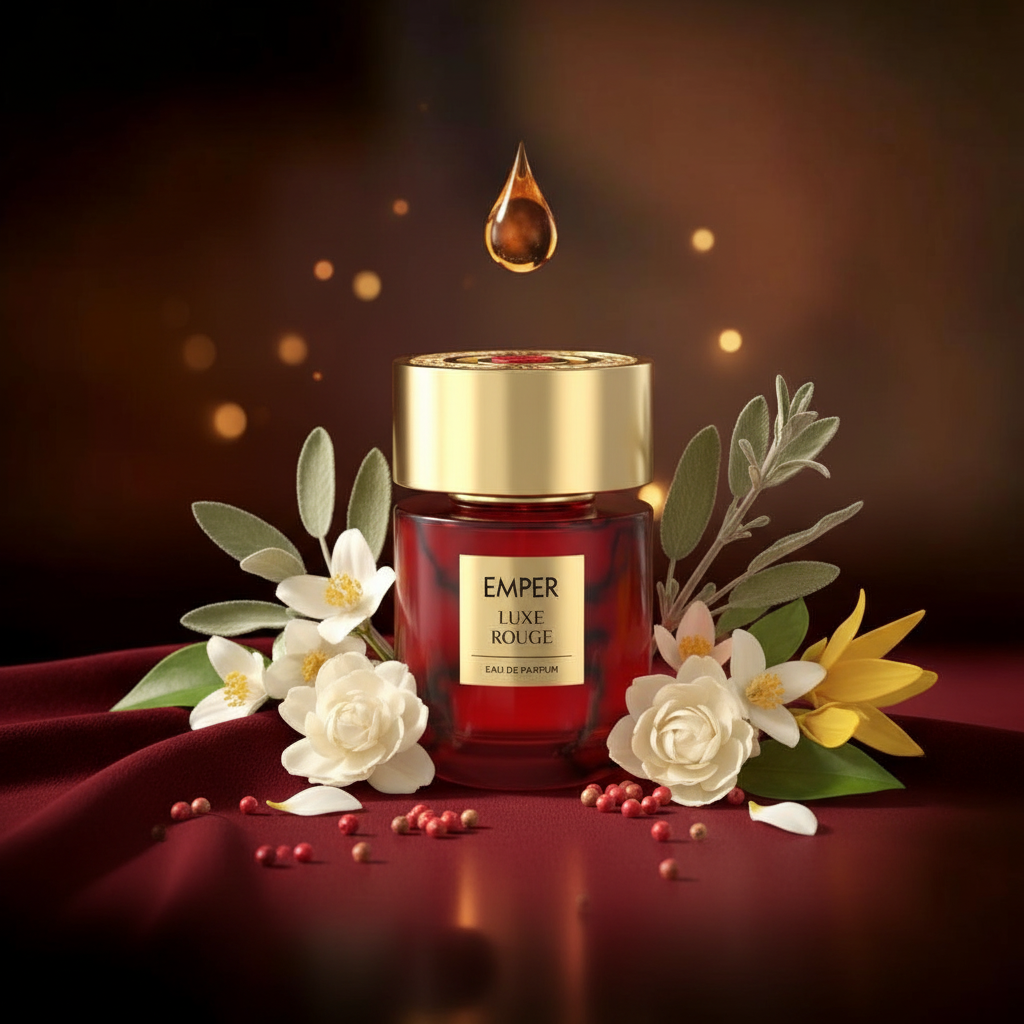Emper Luxe Rouge Eau de Parfum 100 ml met tuberoos, witte bloemen en amber