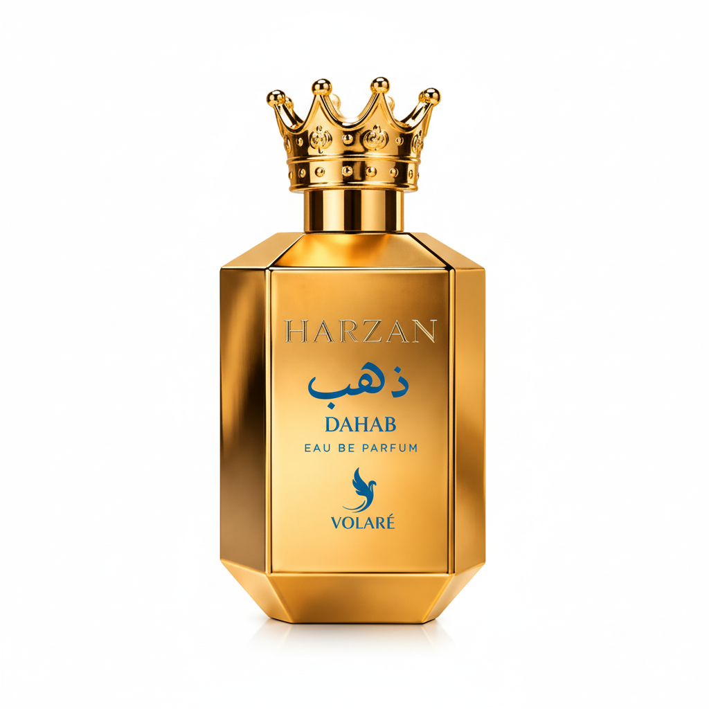 Harzan Dahab Eau de Parfum 100 ml van Volaré op witte achtergrond