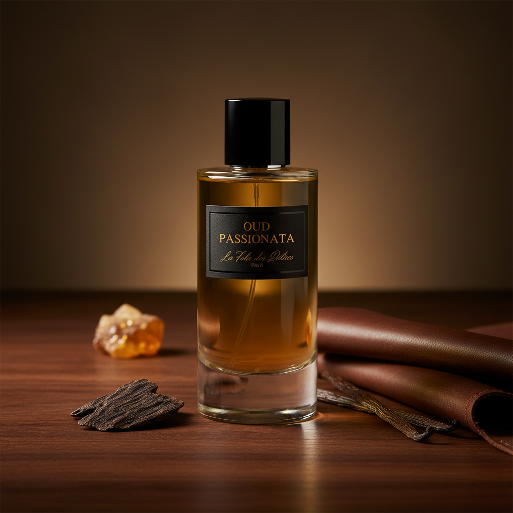 Oud Passionata Extrait de Parfum 50 ml met oudh, leer, amber en vanille