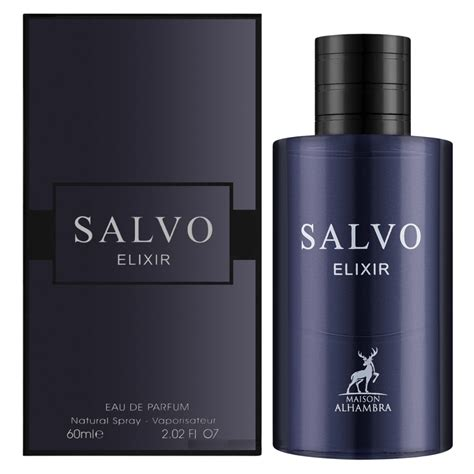 Maison Alhambra Salvo Elixir Eau de Parfum 60 ml fles en originele doos op wit