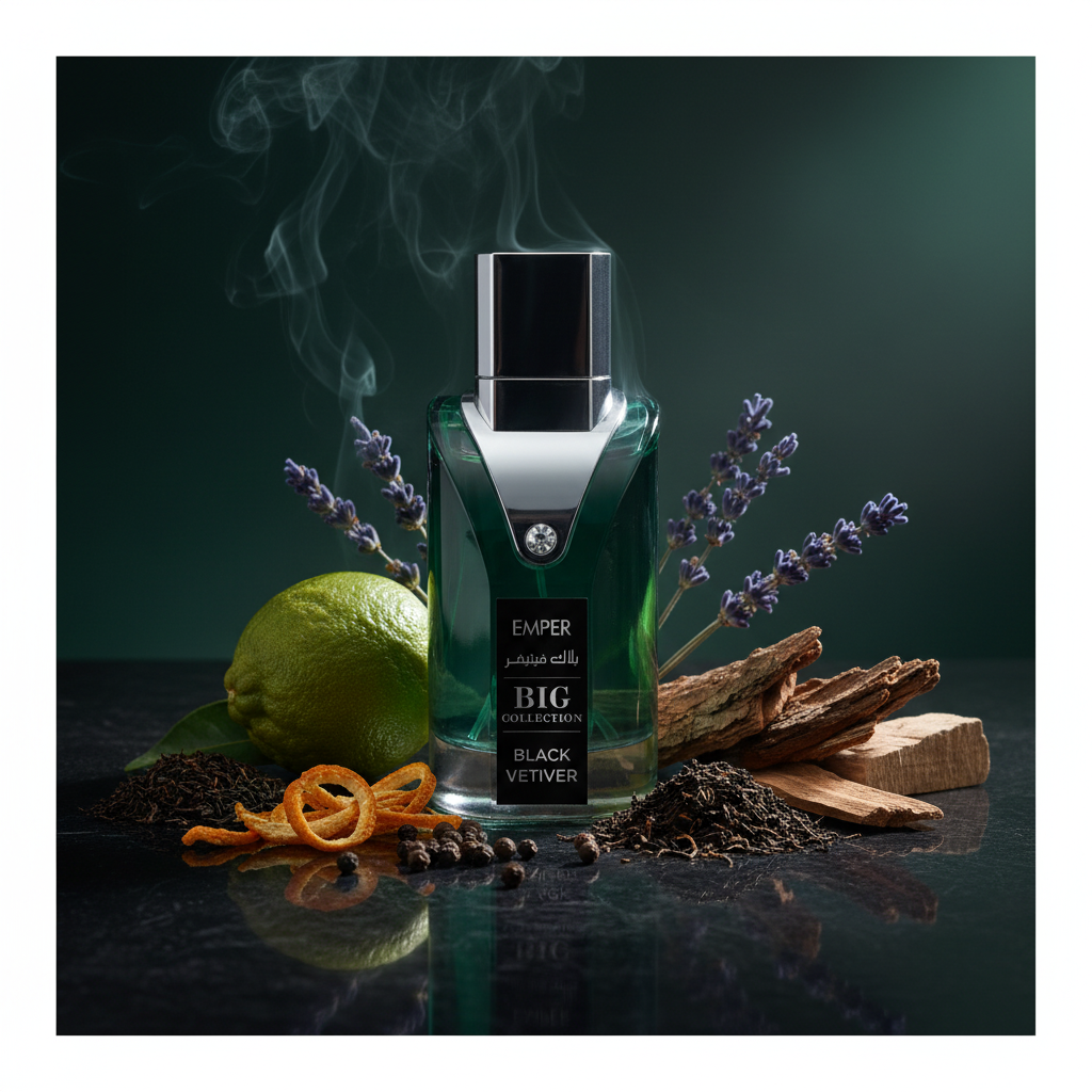 Emper Big Collection Black Vetiver Eau de Parfum 100 ml in rokerige houtachtige sfeer