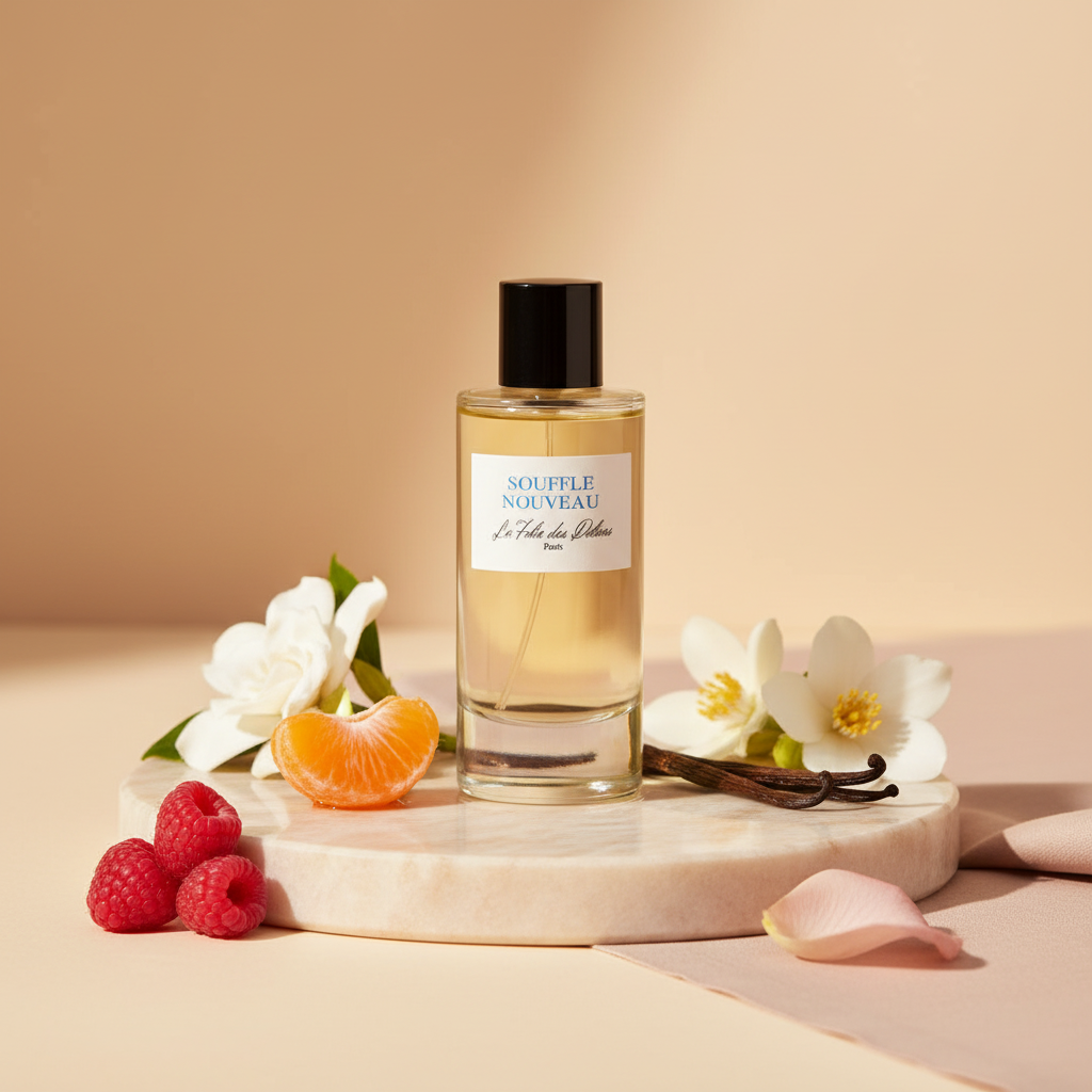 Souffle Nouveau Extrait de Parfum 50 ml met frambozen, mandarijn, bloemen en vanille