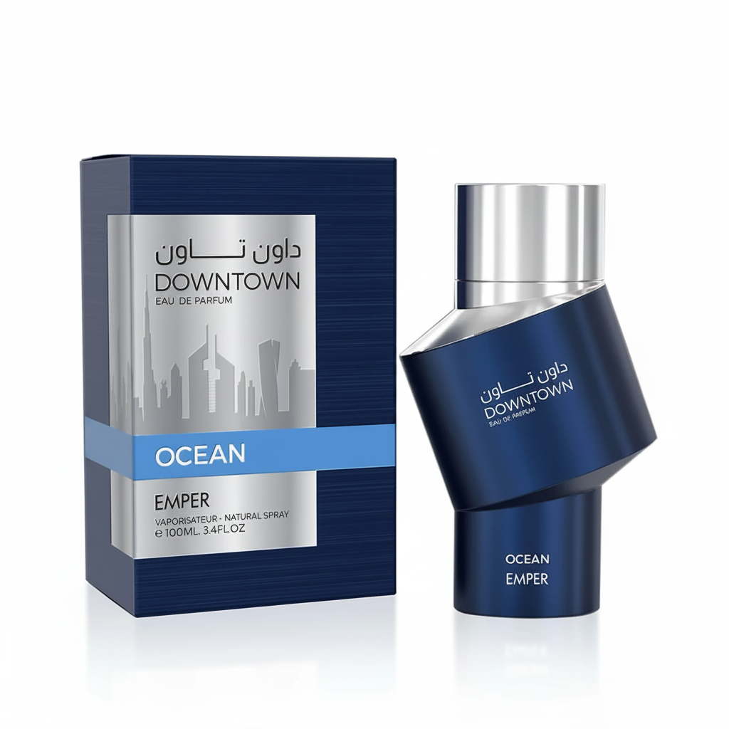 Emper Downtown Ocean Eau de Parfum 100 ml fles en originele doos