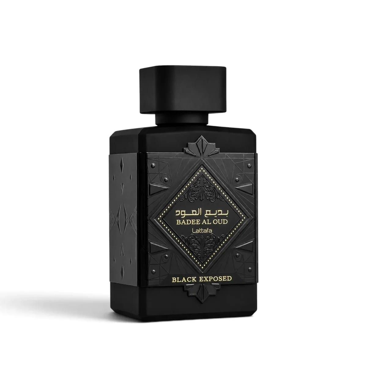 Lattafa Bade'e Al Oud Black Exposed Eau de Parfum 100 ml zwarte fles