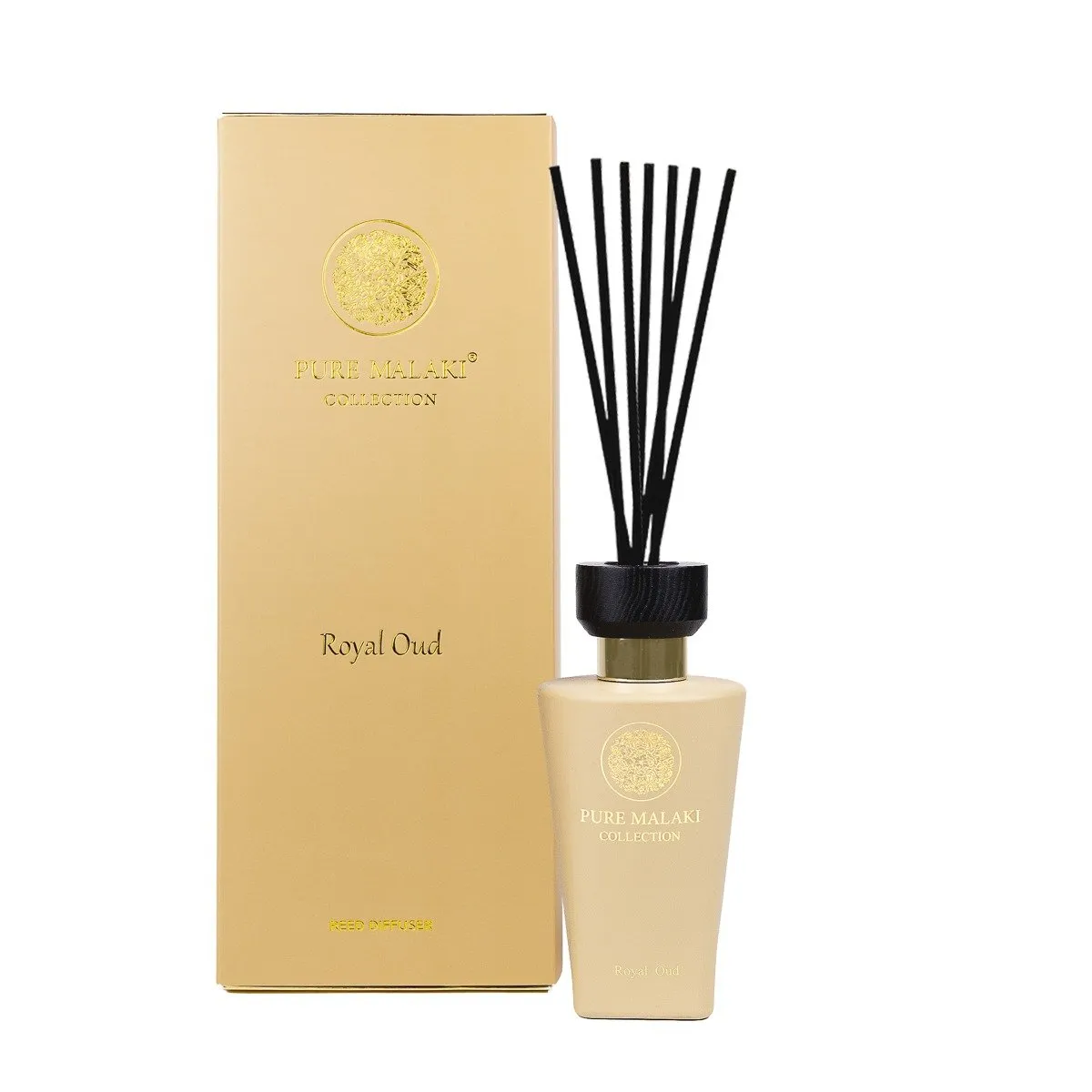 Pure Malaki Royal Oud geurstokjes 250 ml met originele doos en zeven stokjes