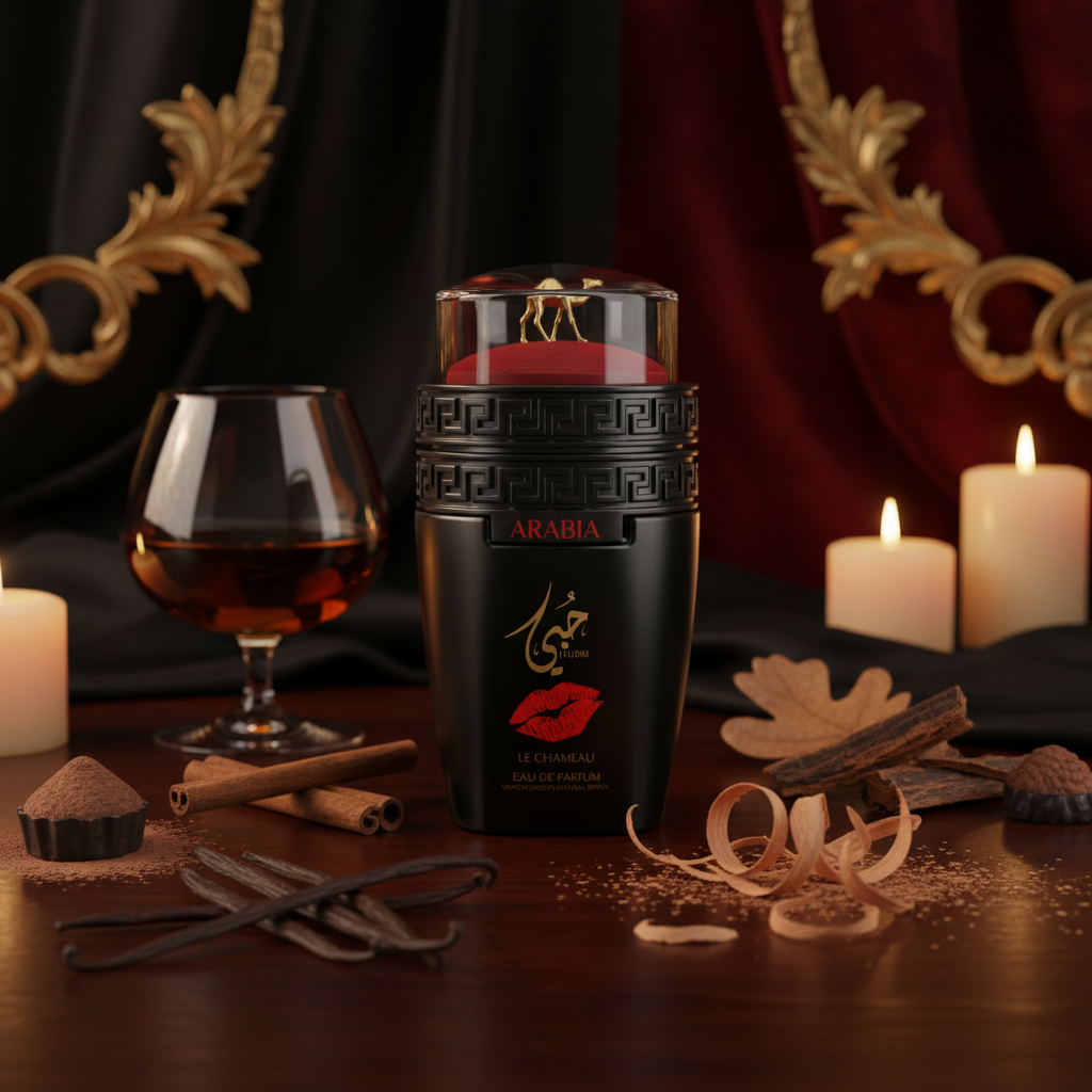 Le Chameau Arabia Hubbi Eau de Parfum 100 ml met cognac, kaneel, vanille en praline