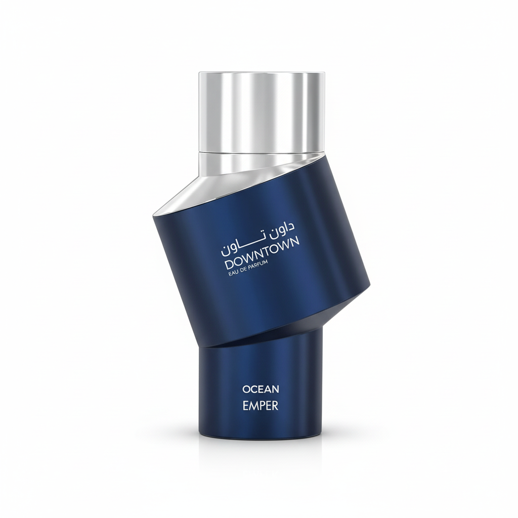 Emper Downtown Ocean Eau de Parfum 100 ml donkerblauwe parfumfles