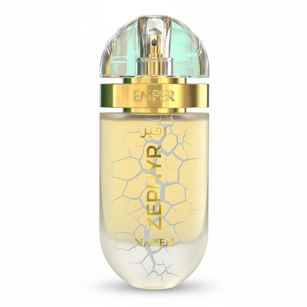 Emper Zephyr Naxen Eau de Parfum 100 ml goudgele parfumfles