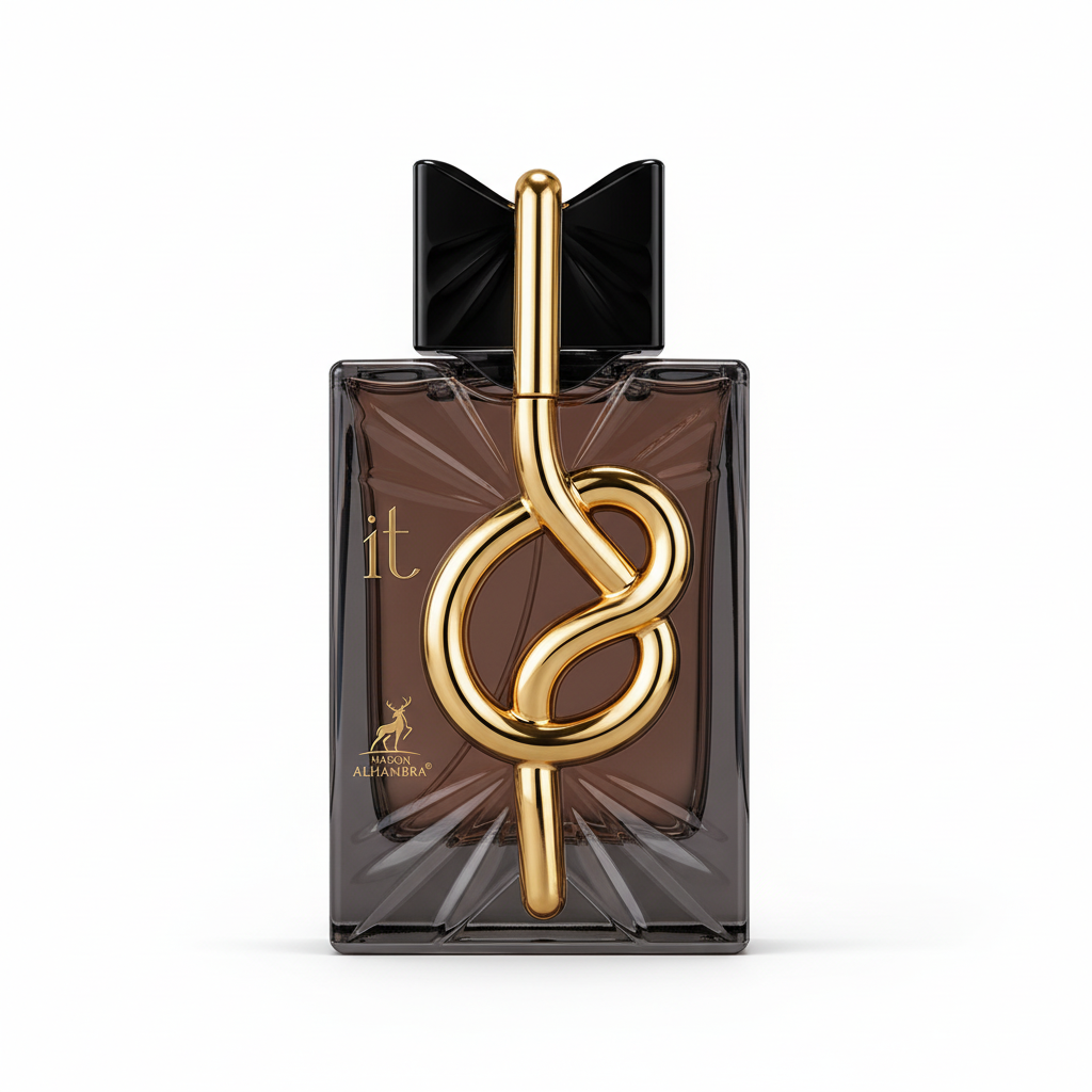 Maison Alhambra IT Eau de Parfum 100 ml donkere fles met goudkleurig lusornament